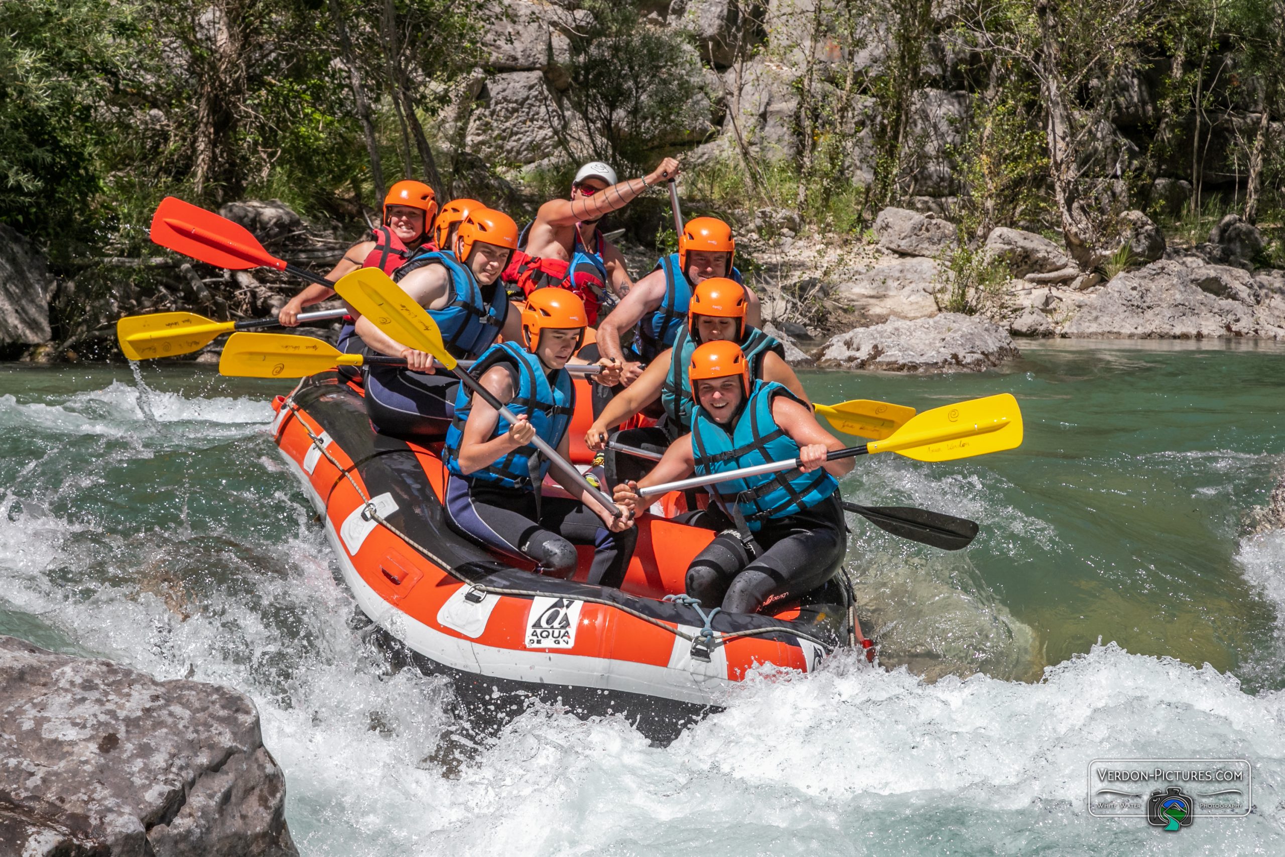 Rafting Descente en Rafting des gorges du Verdon avec Aqua Verdon