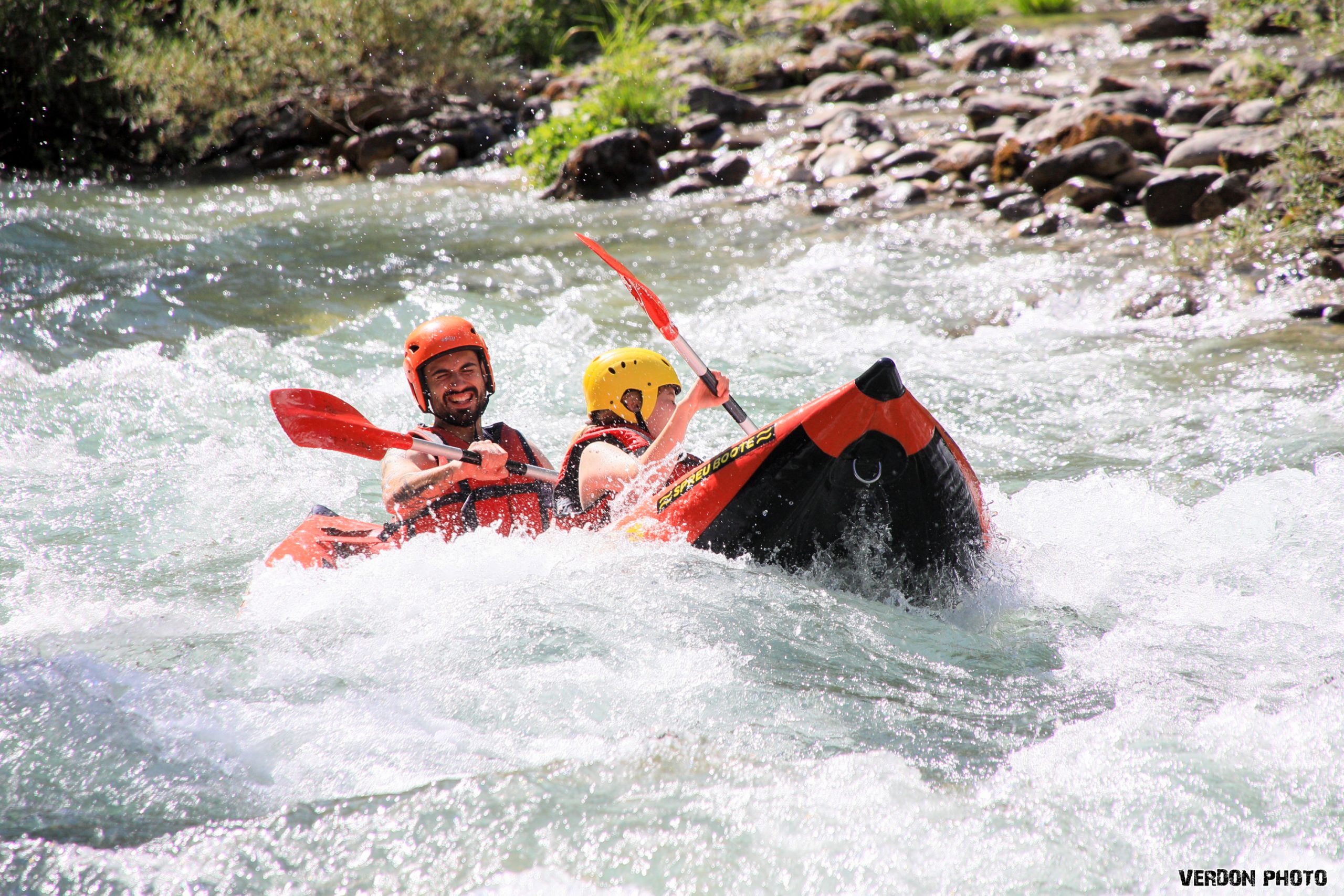 Descent des gorges du Verdon en Canoë Kayak avec Aqua Verdon